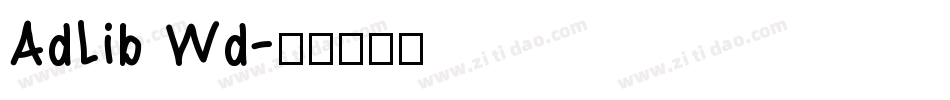 AdLib Wd字体转换